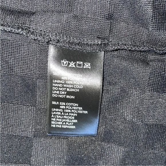 URBAN OUTFITTERS  Little Black Dress Size XS Weave Pattern High Slit NWT - Picture 3 of 8